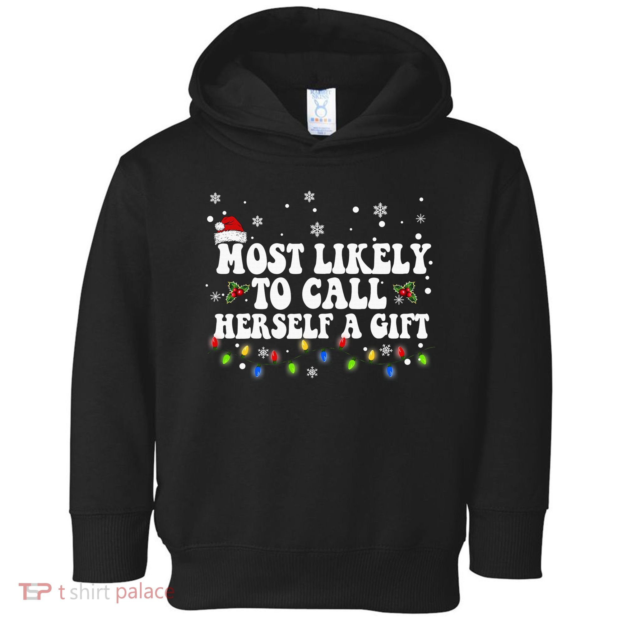 Most Likely To Call Herself Couple Matching Christmas Toddler Hoodie