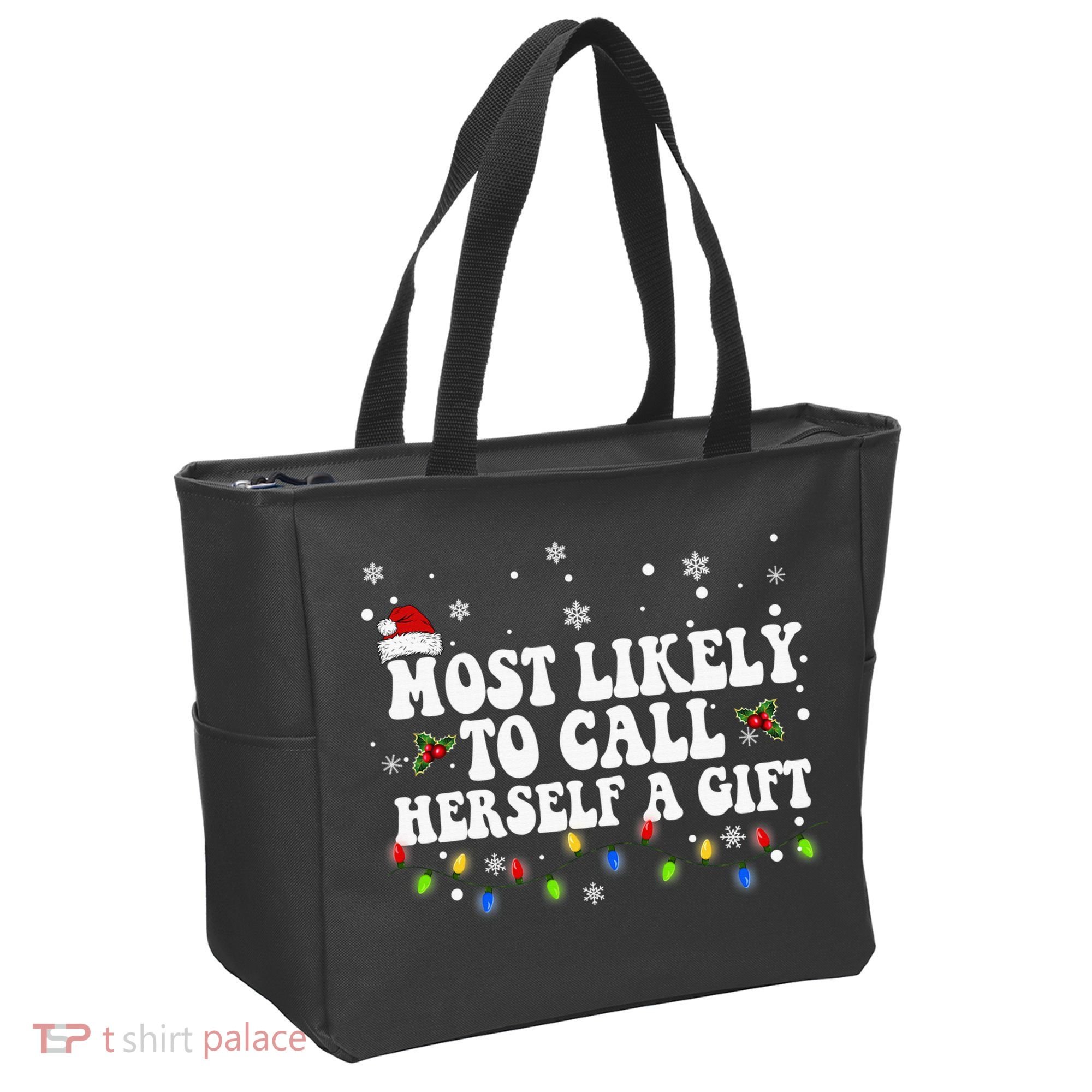 Most Likely To Call Herself Couple Matching Christmas Tote Bag