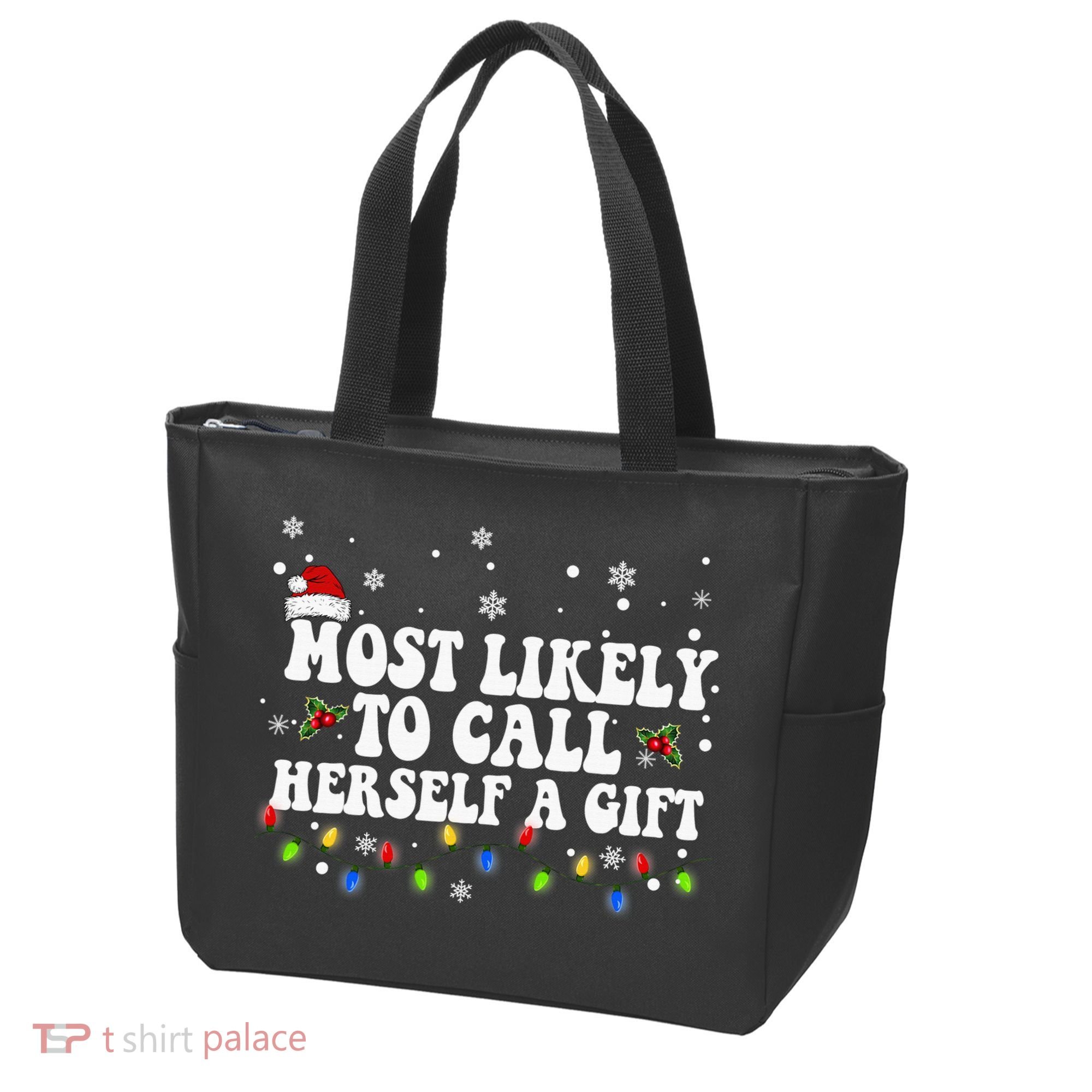 Most Likely To Call Herself Couple Matching Christmas Tote Bag
