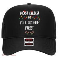 Most Likely To Fall Asleep First Christmas Shirts For Family Hat thumb 0
