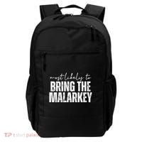 Most Likely To Bring The Malarkey St Patricks Backpack thumb 0