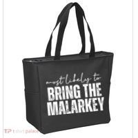 Most Likely To Bring The Malarkey St Patricks Tote Bag thumb 2