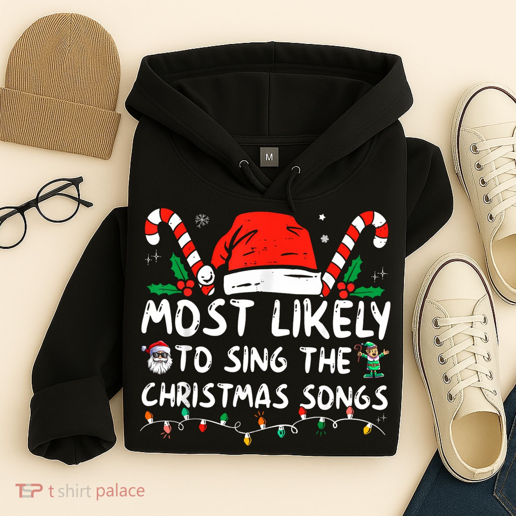 Most Likely To Sing The Christmas Songs Christmas Matching Hoodie