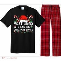 Most Likely To Sing The Christmas Songs Christmas Matching Pajama Set thumb 0
