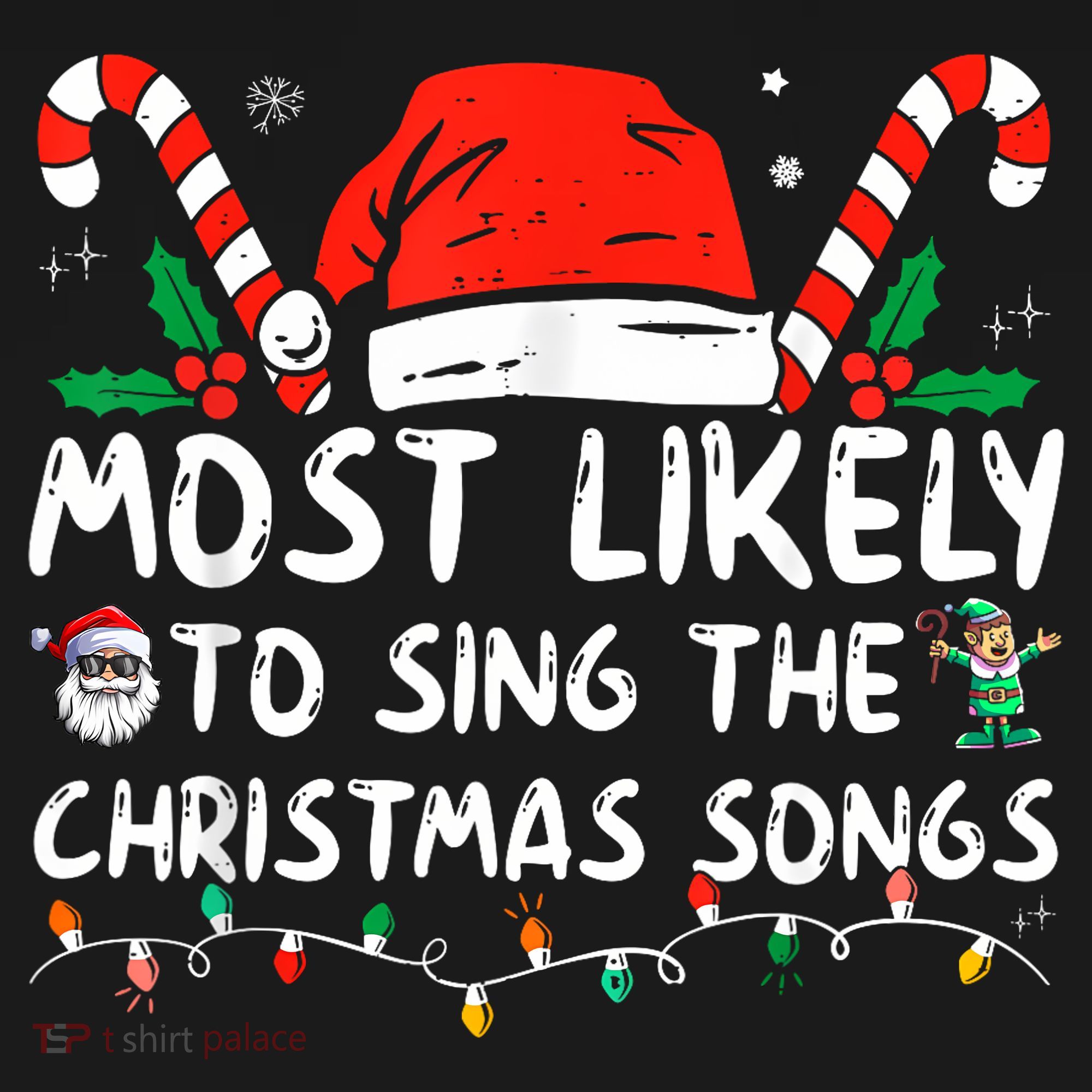 Most Likely To Sing The Christmas Songs Christmas Matching Women's Hoodie