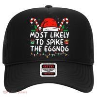 Most Likely To Spike The Eggnog Family Matching Christmas Hat thumb 0