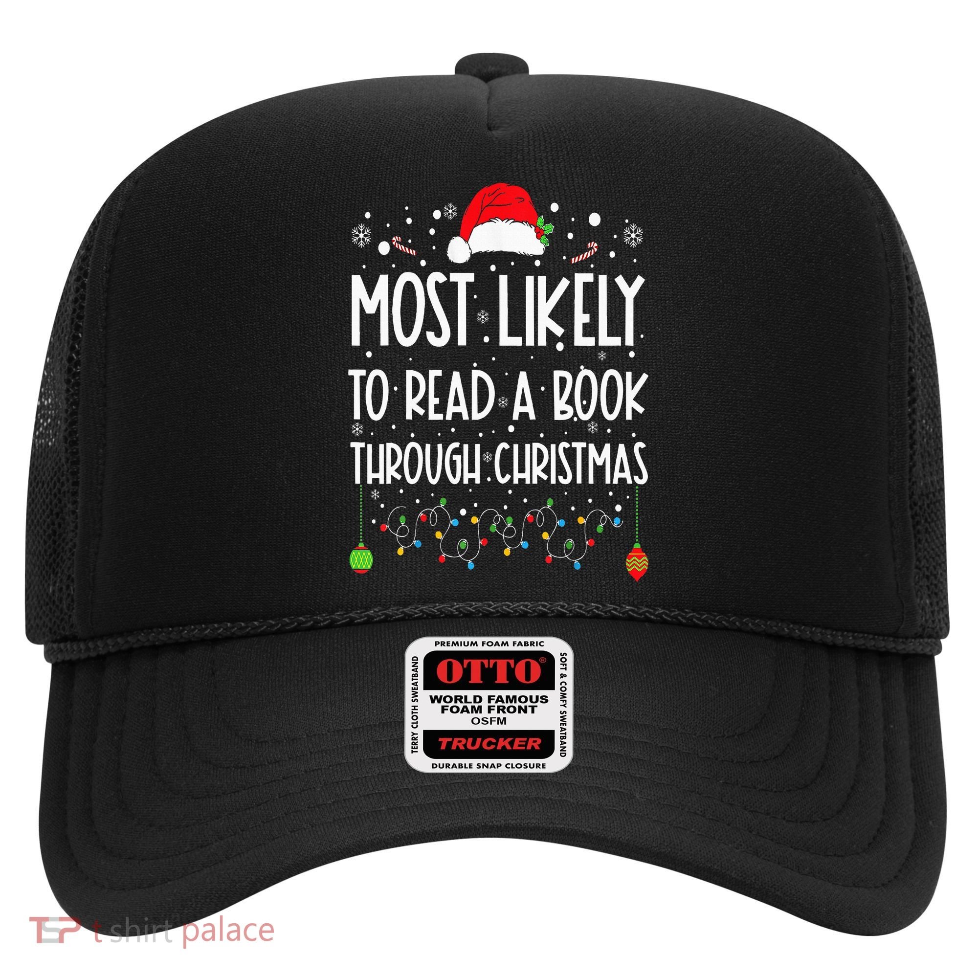 Most Likely To Read A Book Matching Family Christmas Hat