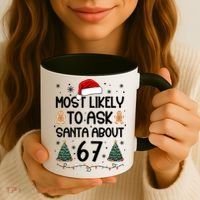 Most Likely To Ask Santa About 67 Coffee Mug thumb 3