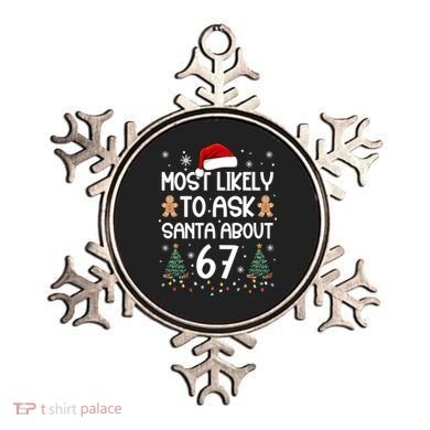 Most Likely To Ask Santa About 67 Ornament