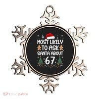Most Likely To Ask Santa About 67 Ornament thumb 0