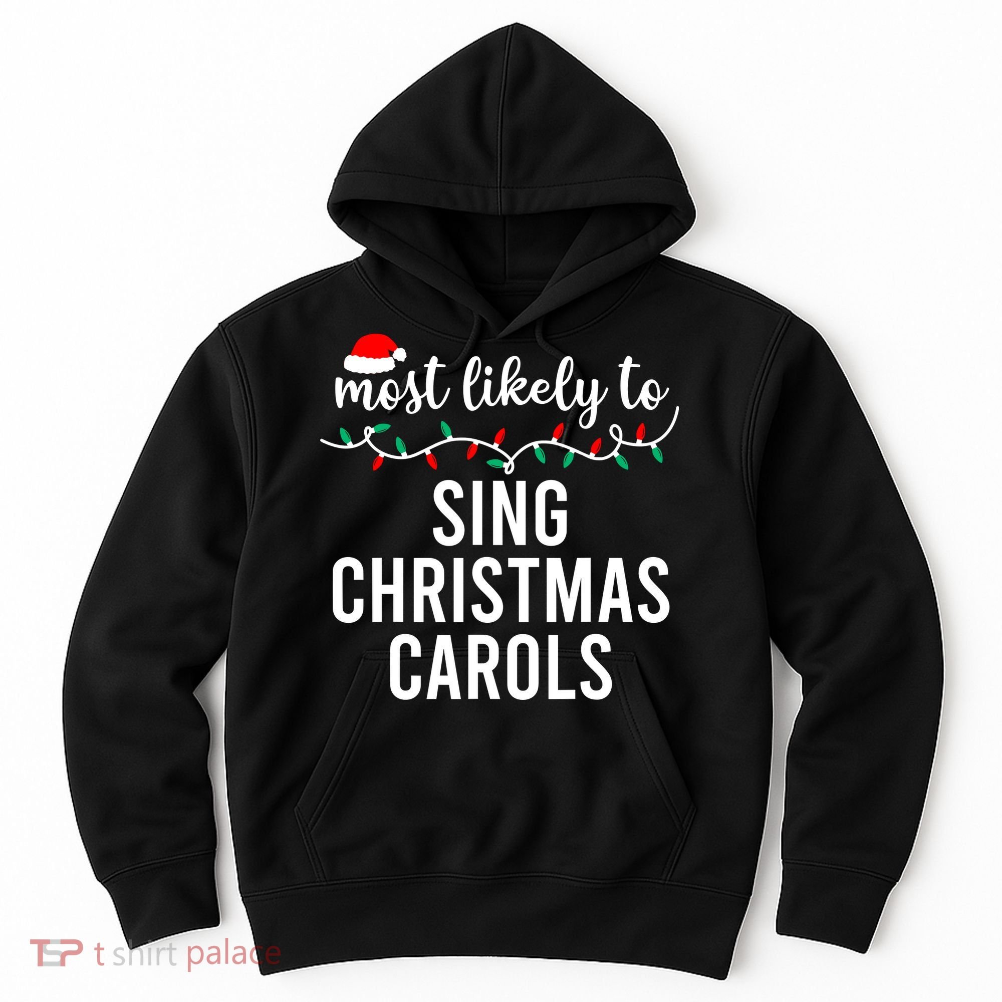Most Likely To Christmas Matching Family Pajamas Funny Hoodie