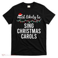 Most Likely To Christmas Matching Family Pajamas Funny T-Shirt thumb 0