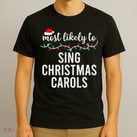 Most Likely To Christmas Matching Family Pajamas Funny T-Shirt thumb 3