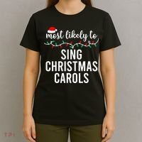 Most Likely To Christmas Matching Family Pajamas Funny T-Shirt thumb 4