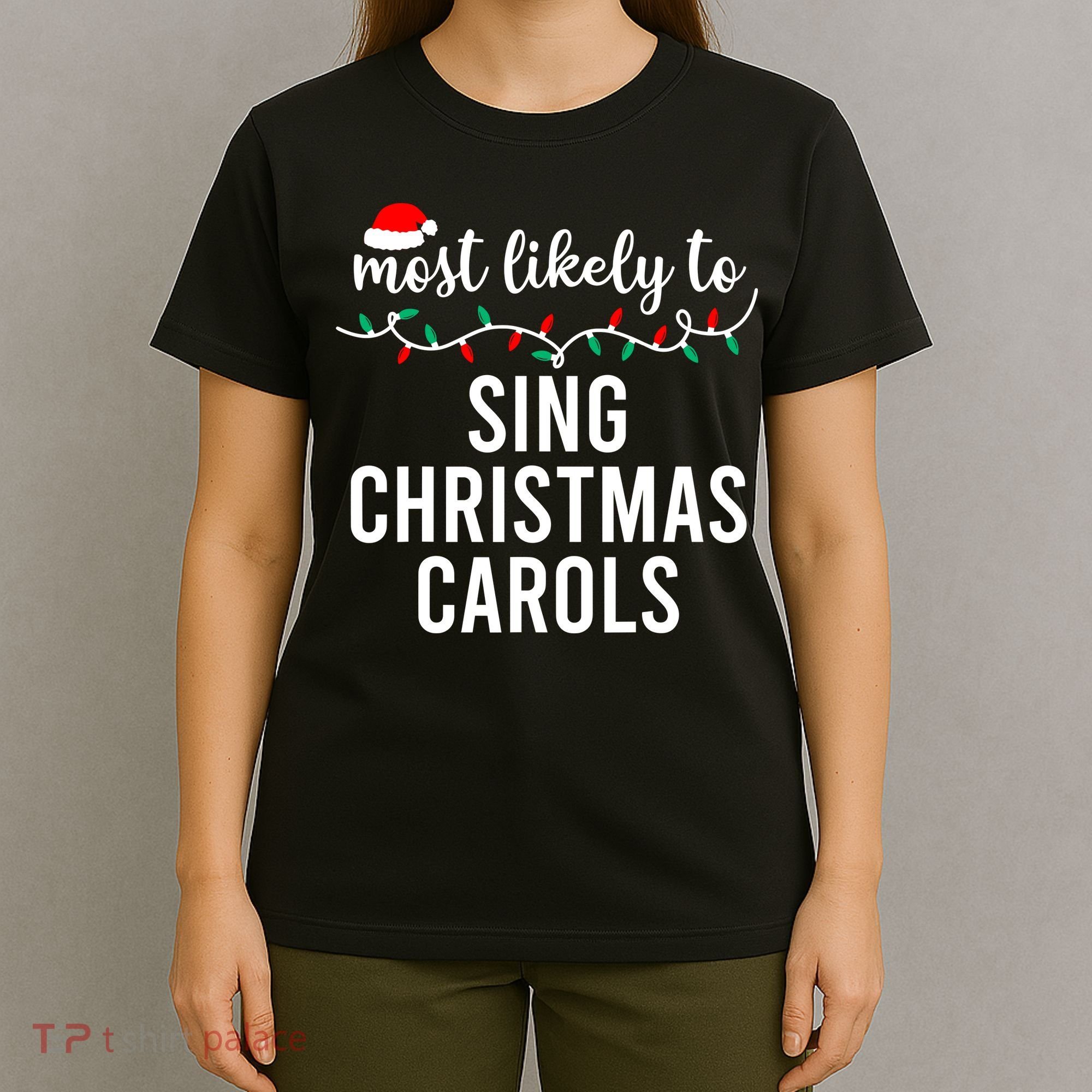 Most Likely To Christmas Matching Family Pajamas Funny T-Shirt