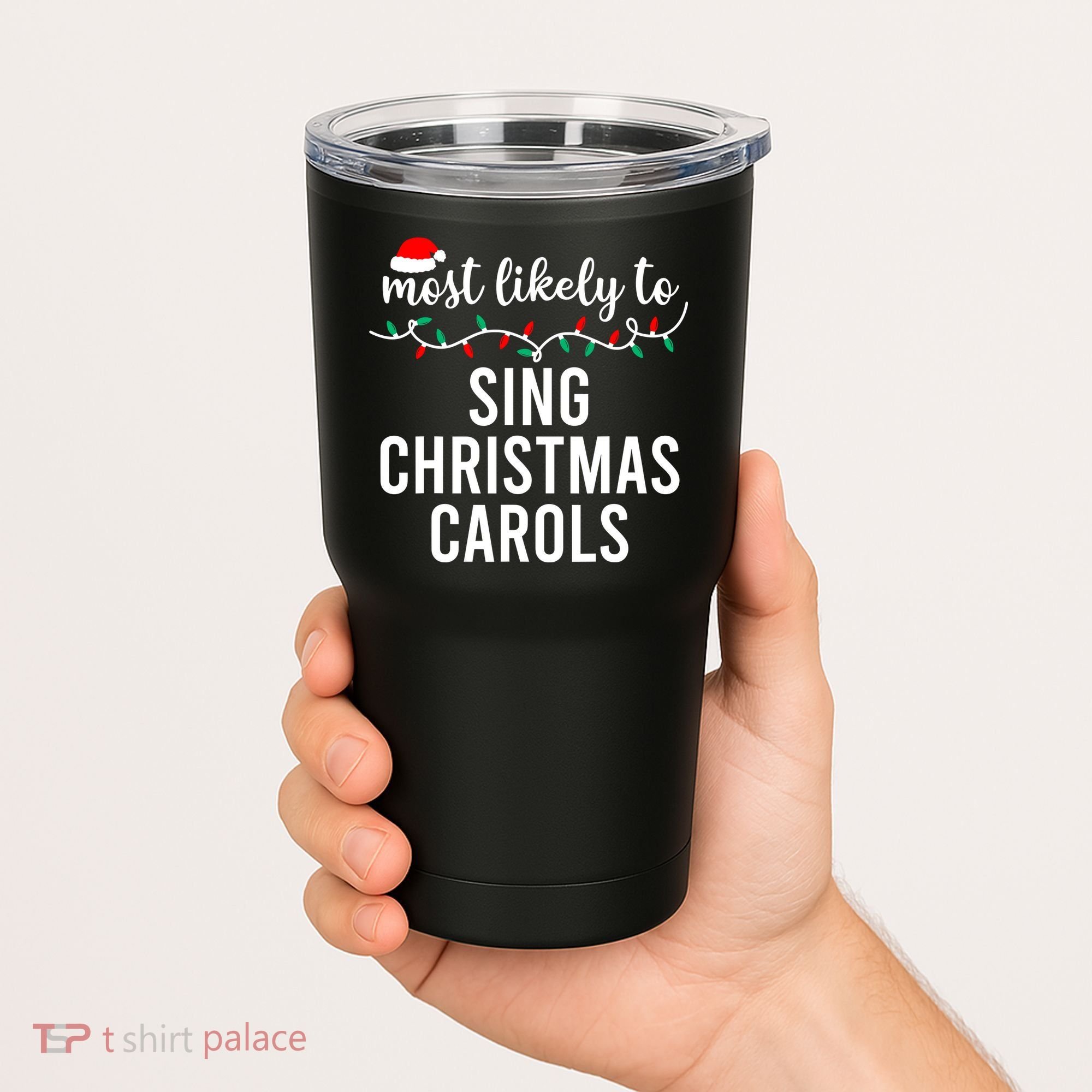 Most Likely To Christmas Matching Family Pajamas Funny Tumbler