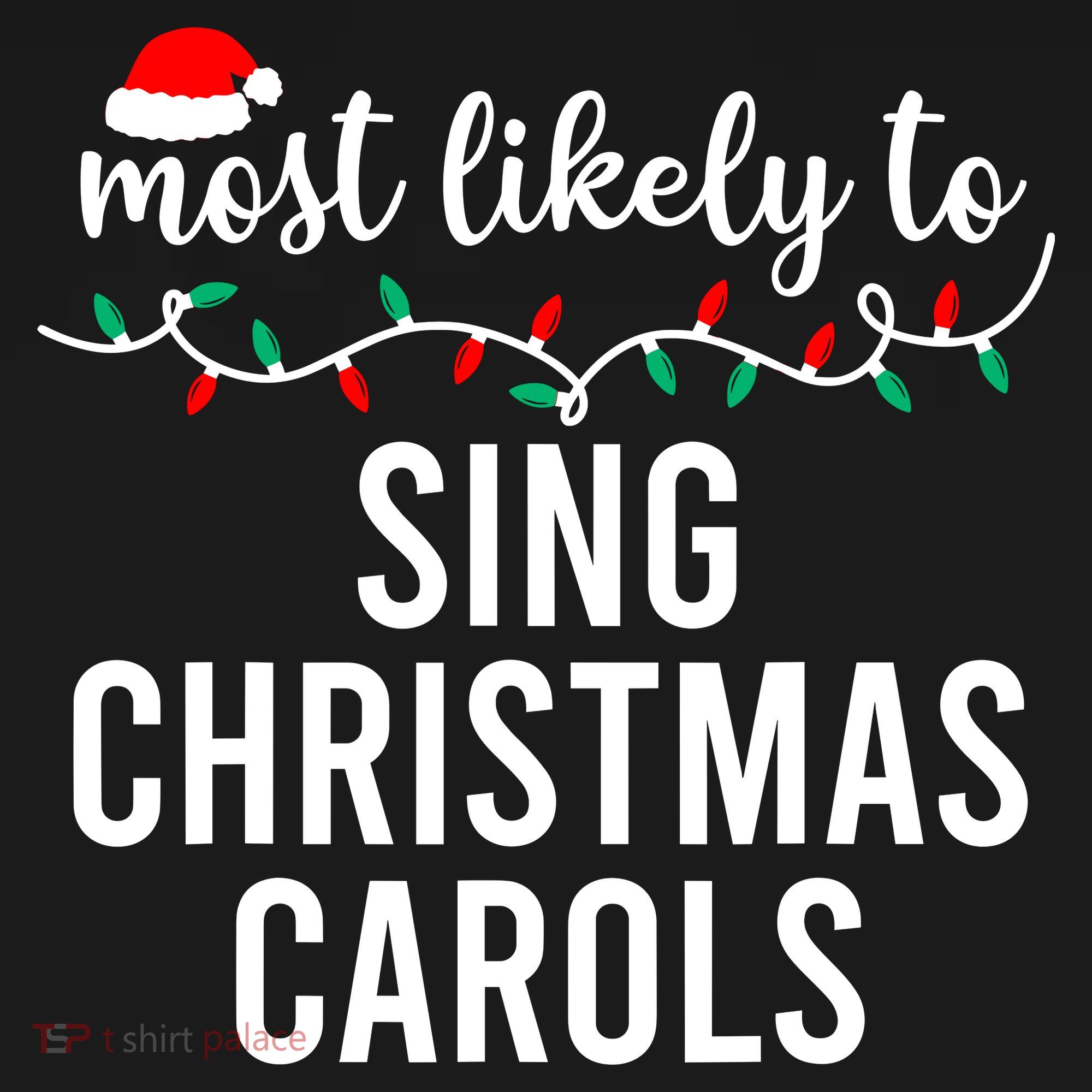 Most Likely To Christmas Matching Family Pajamas Funny Women's Tank Top
