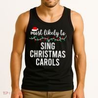 Most Likely To Christmas Matching Family Pajamas Funny Tank Top thumb 3
