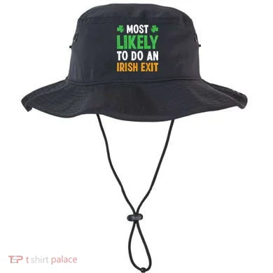 Most Likely To Do An Irish Exit Funny St Patrick Bucket Hat