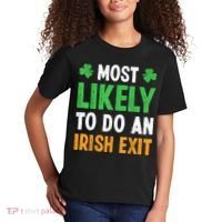 Most Likely To Do An Irish Exit Funny St Patrick Kids T-Shirt thumb 2