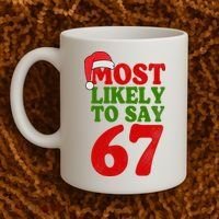 Most Likely To Say 67 Funny Christmas Coffee Mug thumb 2