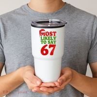 Most Likely To Say 67 Funny Christmas Tumbler thumb 2