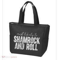 Most Likely To Be Shamrock And Roll Funny St Patricks Day Tote Bag thumb 3