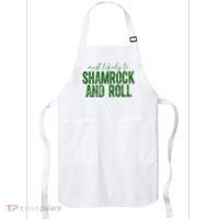 Most Likely To Be Shamrock And Roll Funny St Patricks Day Apron thumb 0