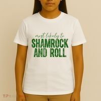 Most Likely To Be Shamrock And Roll Funny St Patricks Day T-Shirt thumb 4