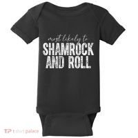Most Likely To Be Happy Go Lucky Funny St Patricks Day Baby Bodysuit thumb 0