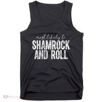 Most Likely To Be Happy Go Lucky Funny St Patricks Day Tank Top thumb 0