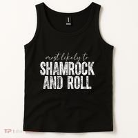 Most Likely To Be Happy Go Lucky Funny St Patricks Day Tank Top thumb 2