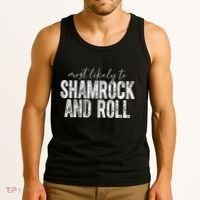 Most Likely To Be Happy Go Lucky Funny St Patricks Day Tank Top thumb 3