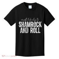 Most Likely To Be Happy Go Lucky Funny St Patricks Day Kids T-Shirt thumb 0