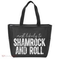 Most Likely To Be Happy Go Lucky Funny St Patricks Day Tote Bag thumb 0