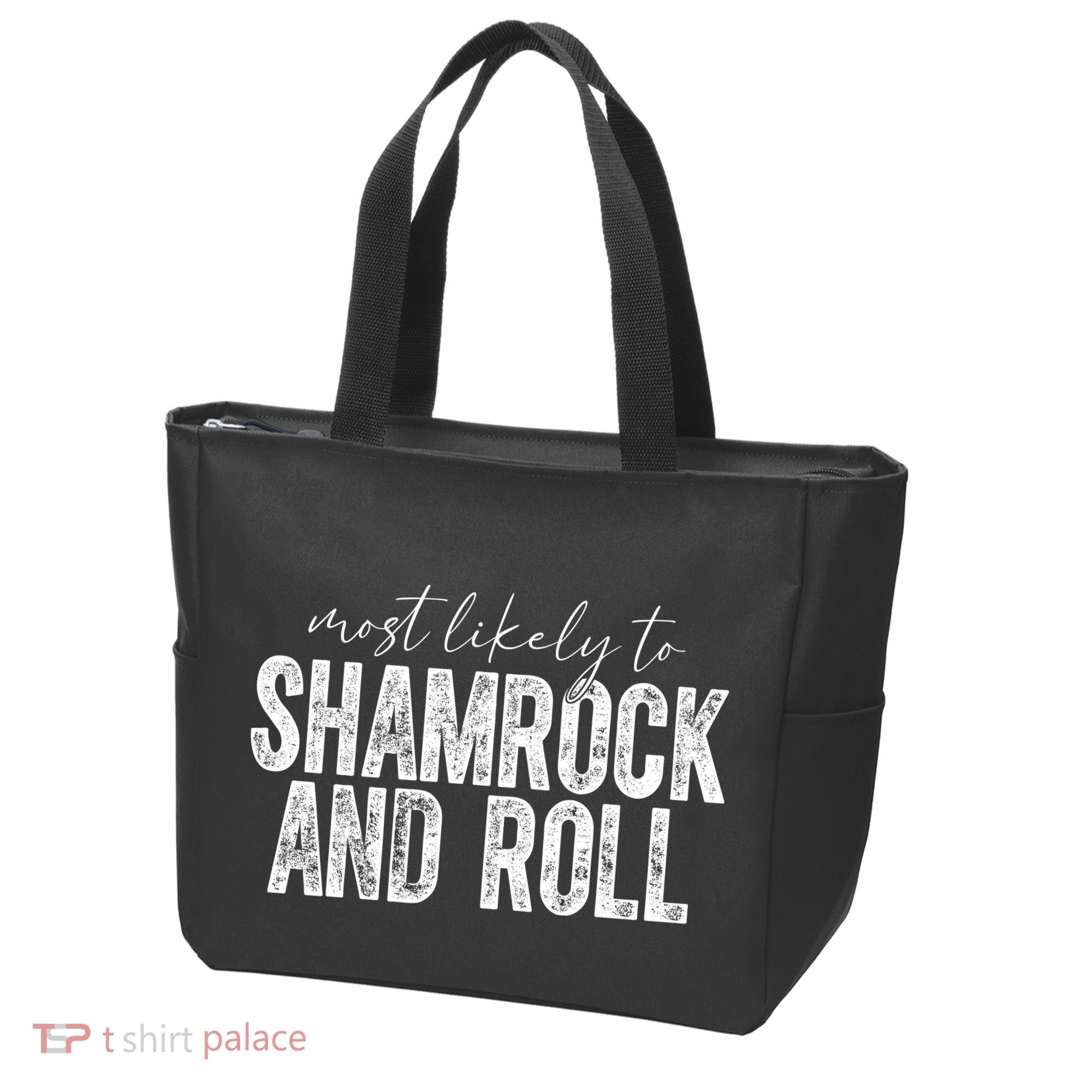 Most Likely To Be Happy Go Lucky Funny St Patricks Day Tote Bag