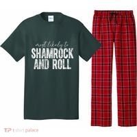 Most Likely To Be Happy Go Lucky Funny St Patricks Day Pajama Set thumb 0