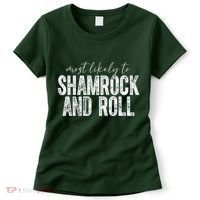 Most Likely To Be Happy Go Lucky Funny St Patricks Day Women's T-Shirt thumb 0