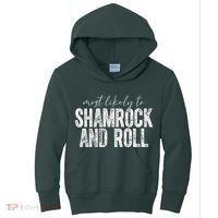Most Likely To Be Happy Go Lucky Funny St Patricks Day Kids Hoodie thumb 0