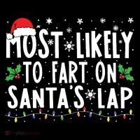 Most Likely To Fart On Santas Lap Family Matching Christmas Coffee Mug thumb 5