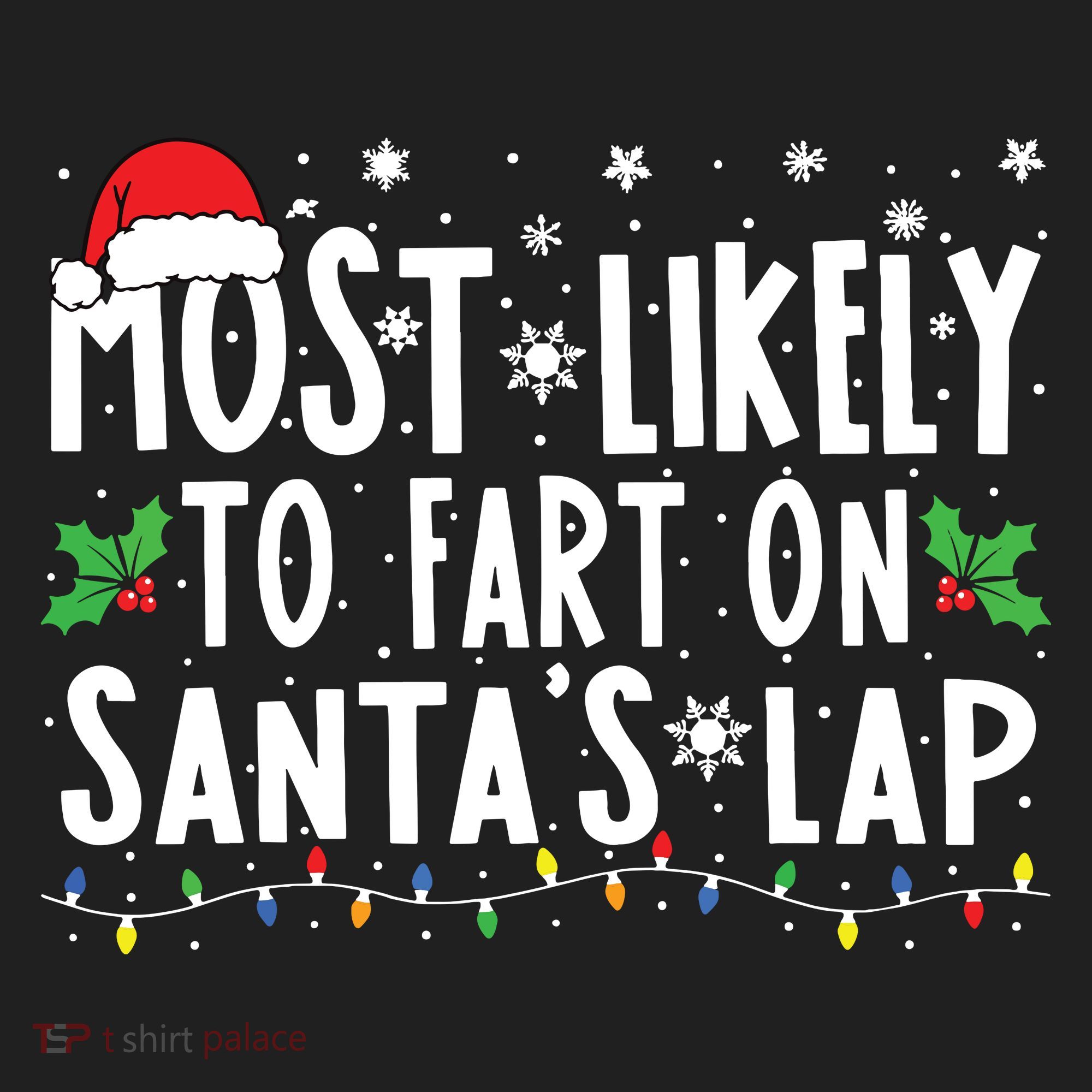 Most Likely To Fart On Santas Lap Family Matching Christmas Beanie