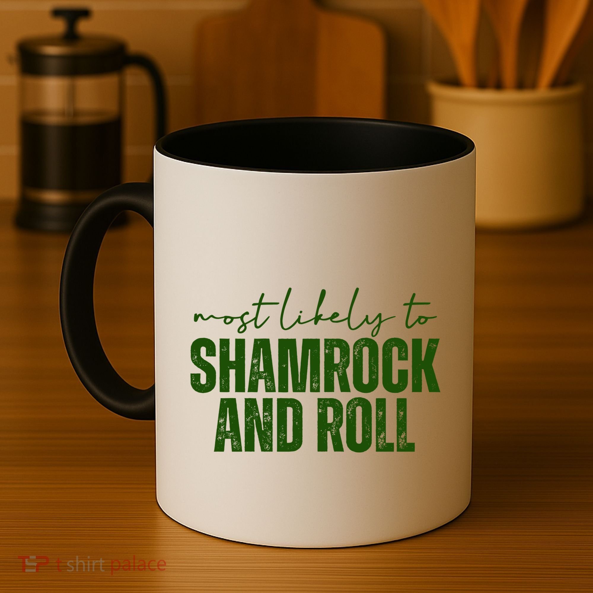 Most Likely To Shamrock And Roll St Patricks Coffee Mug
