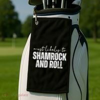 Most Likely To Shamrock And Roll St Patricks Golf Towel thumb 2