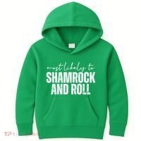 Most Likely To Shamrock And Roll St Patricks Kids Hoodie thumb 0