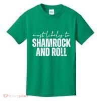 Most Likely To Shamrock And Roll St Patricks Kids T-Shirt thumb 0