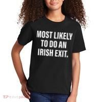 Most Likely To Do An Irish Goodbye Kids T-Shirt thumb 2