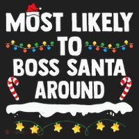 Most Likely To Boss Santa Around Matching Family Christmas Tumbler thumb 3