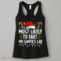 Most Likely To Fart On SantaS Lap Family Matching Christmas Women's Tank Top thumb 3