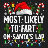Most Likely To Fart On SantaS Lap Family Matching Christmas Golf Towel thumb 3