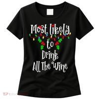 Most Likely To Drink All The Wine Family Group Matching Shirt Women's T-Shirt thumb 0